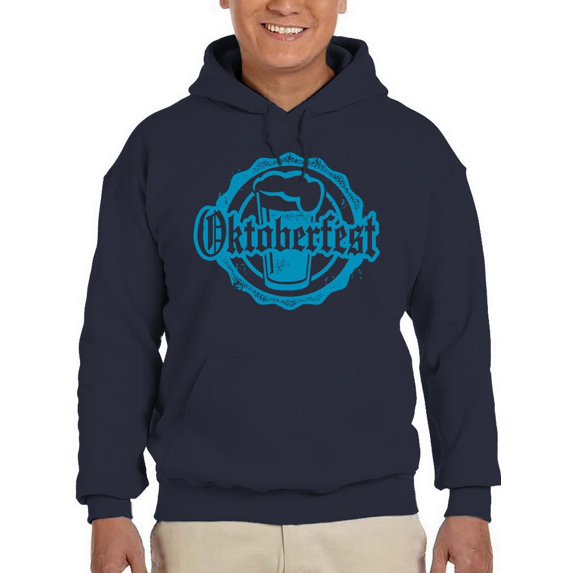 Oktoberfest Rubber Stamp Hoodie Men -Image by Shutterstock, Male Small