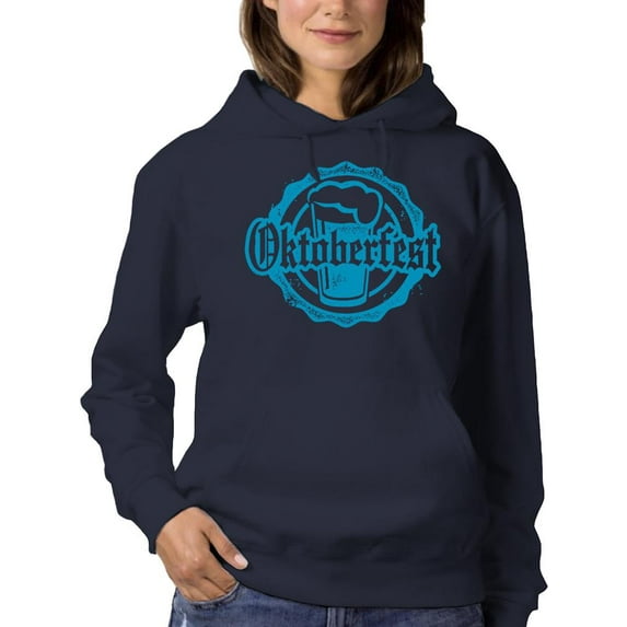 Oktoberfest Rubber Stamp Hoodie Women -Image by Shutterstock, Female XX-Large
