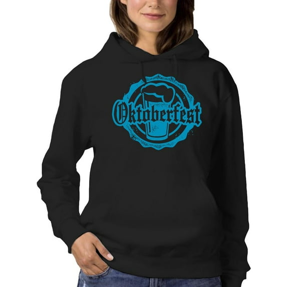 Oktoberfest Rubber Stamp Hoodie Women -Image by Shutterstock, Female x-Large