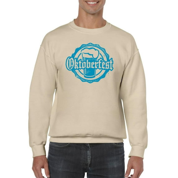 Oktoberfest Rubber Stamp Sweatshirt Men -Image by Shutterstock, Male Small
