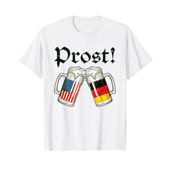 Oktoberfest Shirt American German Flag Beer Prost T-Shirt
