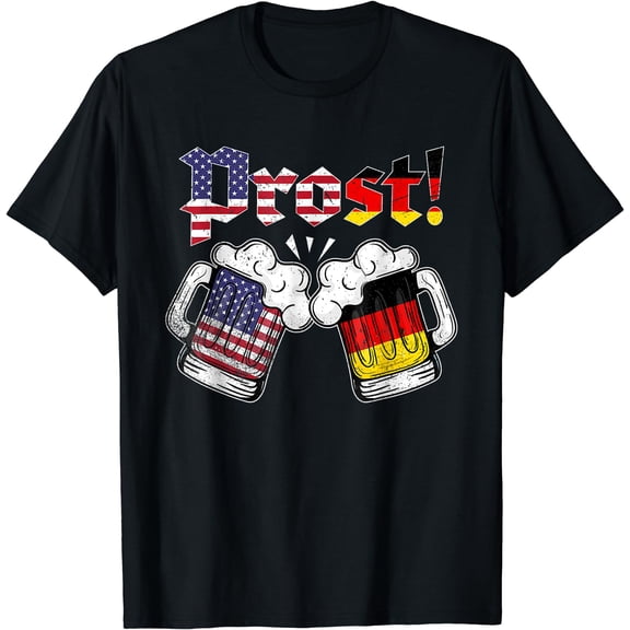 Oktoberfest Shirt German USA Flag Beer Octoberfest Prost T-Shirt