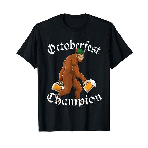 Oktoberfest Shirt Men Bigfoot Funny German American T-Shirt
