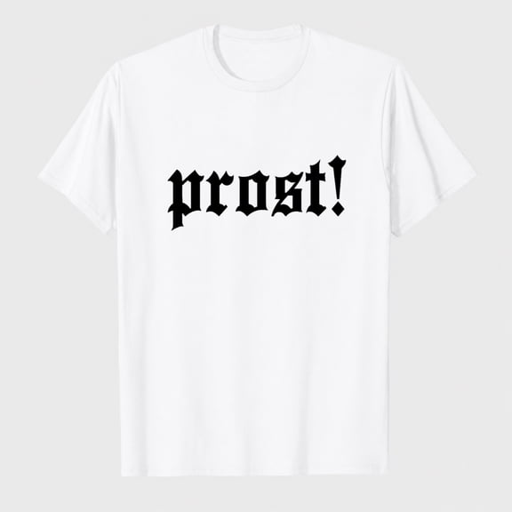 Oktoberfest Shirt Women German Bavarian Themed T-Shirts Prost-Letter Printing Tee Tops