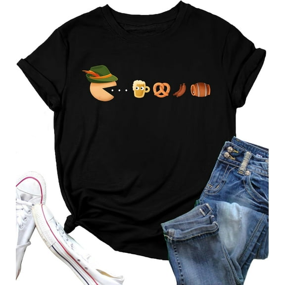 Oktoberfest Shirt Women: Germany Shirts Oktoberfest Graphic Tshirt Beer Tees October Festival Tops