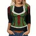 thumbnail image 1 of Oktoberfest Shirt for Women Funny Graphic German Shirts 3/4 Sleeve October Festival Oktoberfest Outfits 2025 Party Themed Tops, 1 of 4