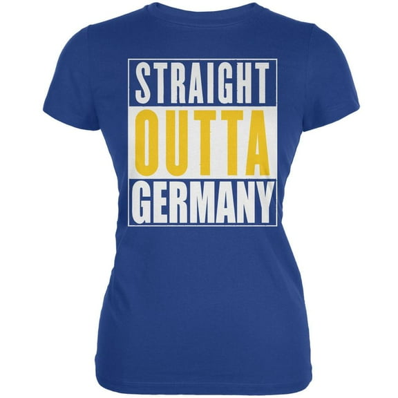 Oktoberfest - Straight Outta Germany Royal Juniors Soft T-Shirt - Large