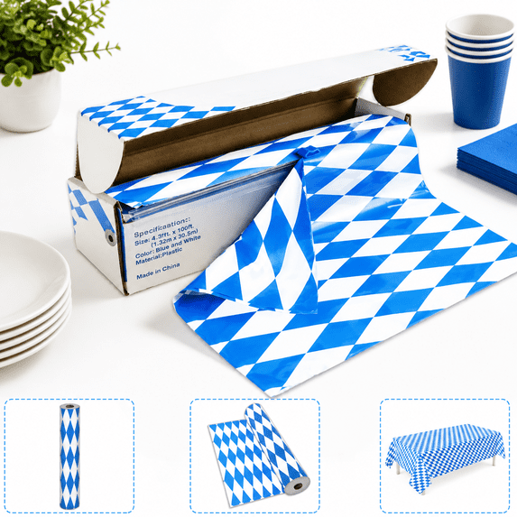 Oktoberfest Table Roll 52 In X 100 Ft Party Accessory With Slide ...