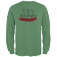 thumbnail image 1 of Oktoberfest Taste My Bratwurst German Mens Long Sleeve T Shirt, 1 of 1