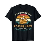 Oktoberfest Team Lets Get Schnitzel Faced German Men Women T-Shirt