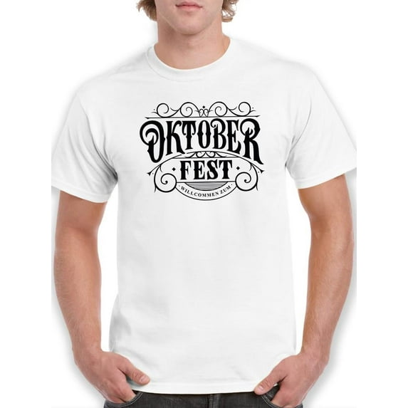 Oktoberfest Vintage Iron Sign T-Shirt Men -Image by Shutterstock, Male 4X-Large