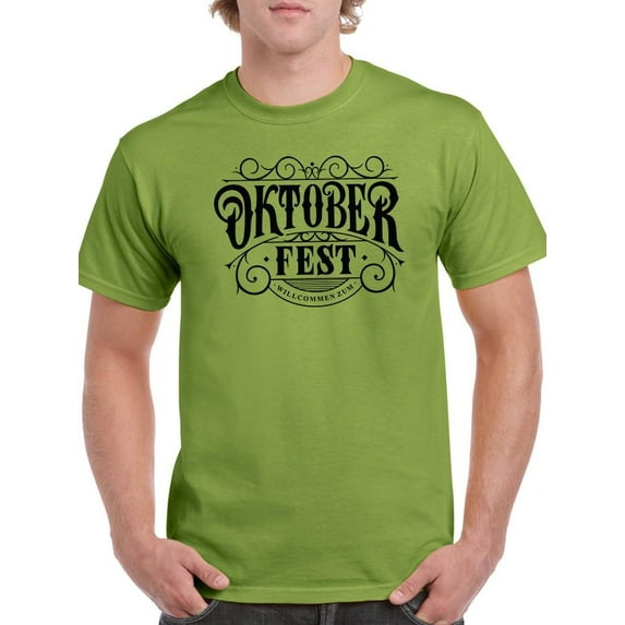 Oktoberfest Vintage Iron Sign T-Shirt Men -Image by Shutterstock, Male Medium