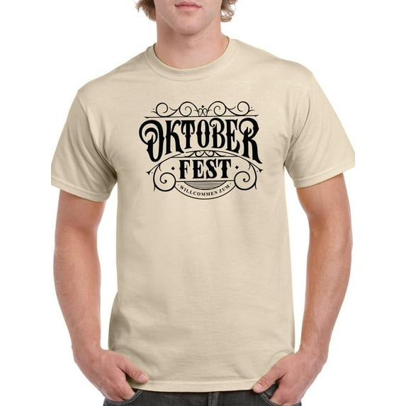 Oktoberfest Vintage Iron Sign T-Shirt Men -Image by Shutterstock, Male Small