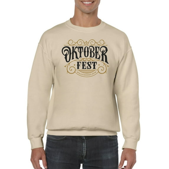 Oktoberfest Vintage Sign Sweatshirt Men -Image by Shutterstock, Male 3X-Large