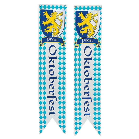 Oktoberfest Wall Pennants (2Pc) - Party Decor - 2 Pieces