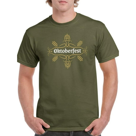 Oktoberfest Wheat Sign T-Shirt Men -Image by Shutterstock, Male 4X-Large