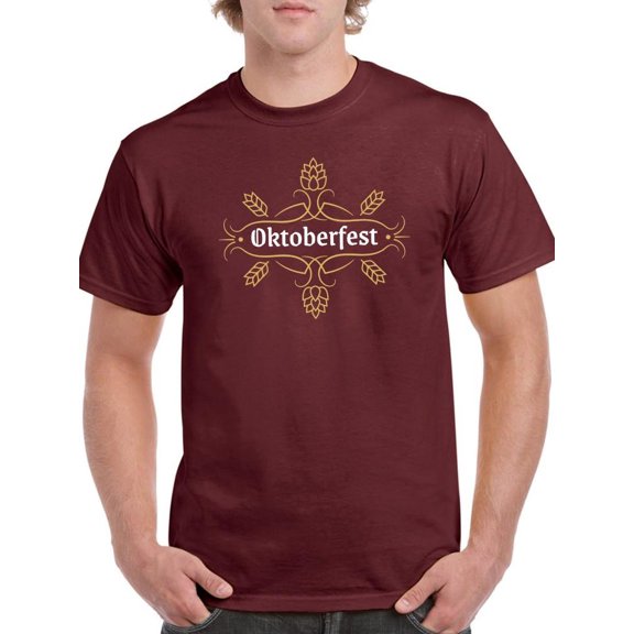 Oktoberfest Wheat Sign T-Shirt Men -Image by Shutterstock, Male XX-Large