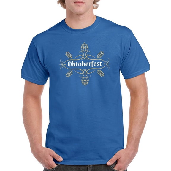 Oktoberfest Wheat Sign T-Shirt Men -Image by Shutterstock, Male x-Large