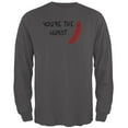 thumbnail image 1 of Oktoberfest Youre The Wurst German Bratwurst Mens Soft Long Sleeve T Shirt Grey 2XL, 1 of 1