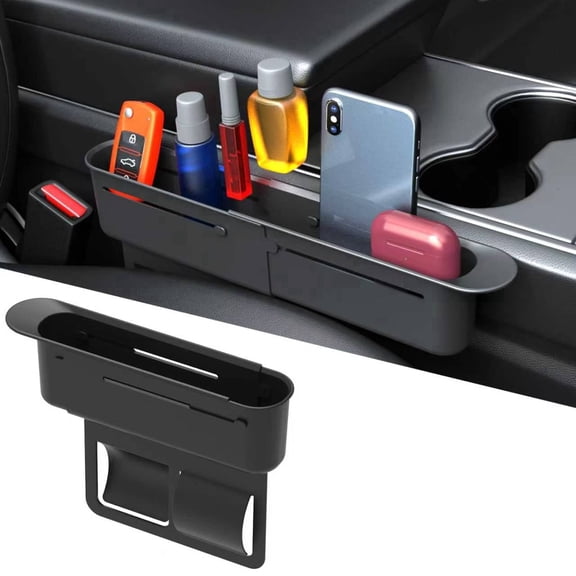 Oktree Seat Gap Filler Organizer, Expandable Anti-Drop Storage for Phone, Keys & Cards, Universal Fit for SUV, Truck and Vehicle Seats