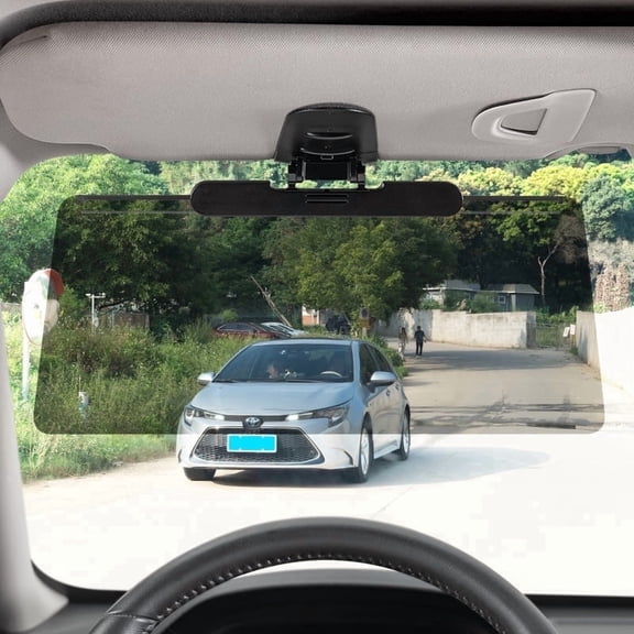 Oktree 13.39 in PC Sun Visor Extender, Adjustable Anti-Glare UV Blocker, Sliding Left & Right Design, Universal Fit for Cars, SUVs & Trucks