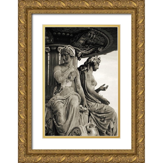 Okula, Carina 11x14 Gold Ornate Wood Framed with Double Matting Museum Art Print Titled - Paris No. 4