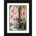 thumbnail image 1 of Okula, Carina 13x18 Black Ornate Wood Framed with Double Matting Museum Art Print Titled - Pink Buildings in Rome, 1 of 4