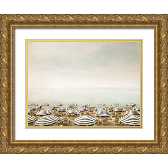Okula, Carina 14x12 Gold Ornate Wood Framed with Double Matting Museum Art Print Titled - Seaside 4