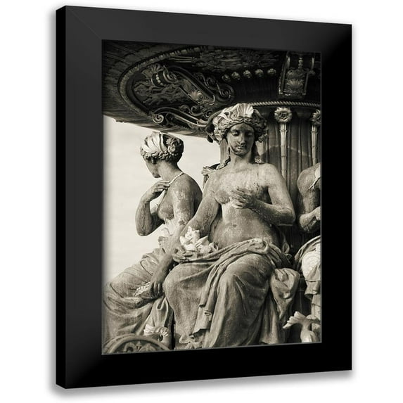 Okula, Carina 17x24 Black Modern Framed Museum Art Print Titled - Paris No. 3