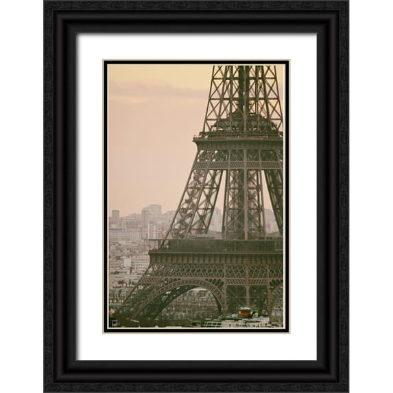 Okula, Carina 17x24 Black Ornate Wood Framed with Double Matting Museum Art Print Titled - Madame Eiffel