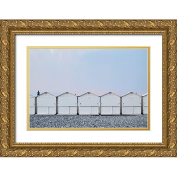 Okula, Carina 18x13 Gold Ornate Wood Framed with Double Matting Museum Art Print Titled - Seaside No. 2