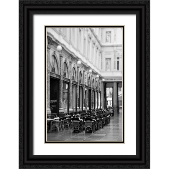 Okula, Carina 23x32 Black Ornate Wood Framed with Double Matting Museum Art Print Titled - Royal Galleries Black and White