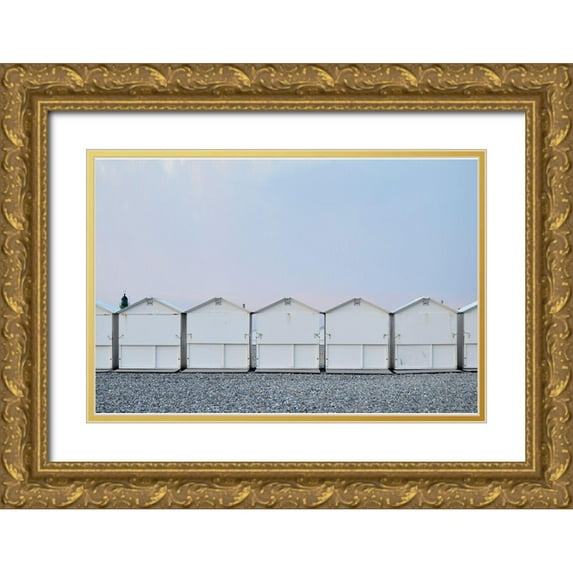 Okula, Carina 24x17 Gold Ornate Wood Framed with Double Matting Museum Art Print Titled - Seaside No. 2