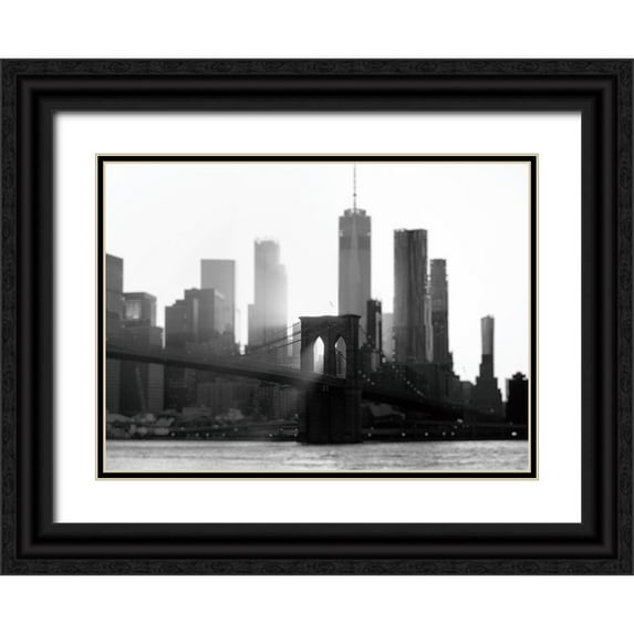 Okula, Carina 24x19 Black Ornate Wood Framed with Double Matting Museum Art Print Titled - New York 1