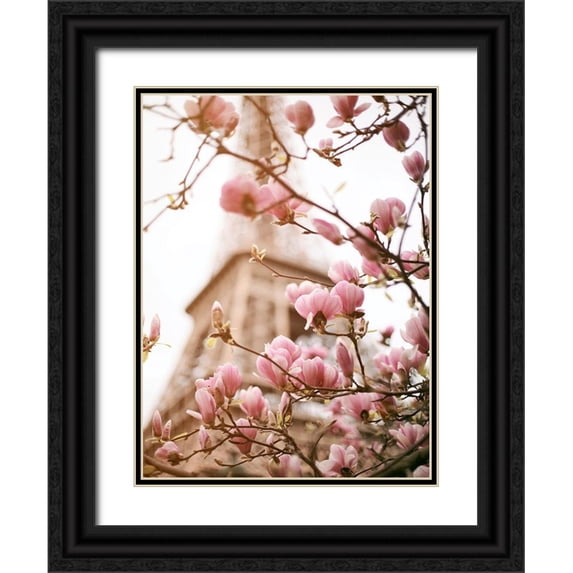 Okula, Carina 25x32 Black Ornate Wood Framed with Double Matting Museum Art Print Titled - Paris Dreams 1