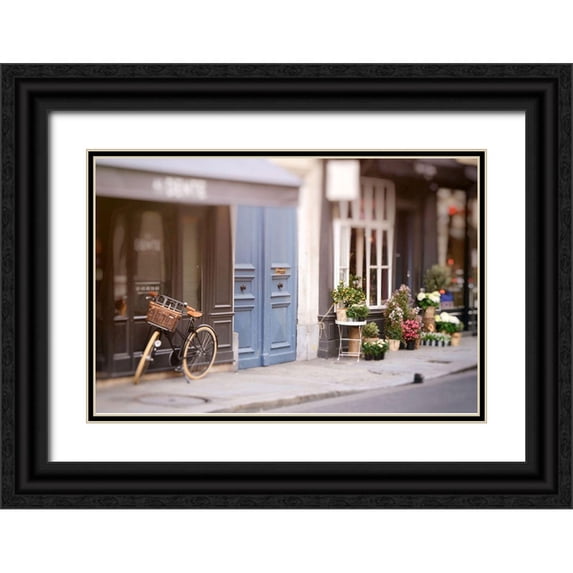 Okula, Carina 32x23 Black Ornate Wood Framed with Double Matting Museum Art Print Titled - Paris