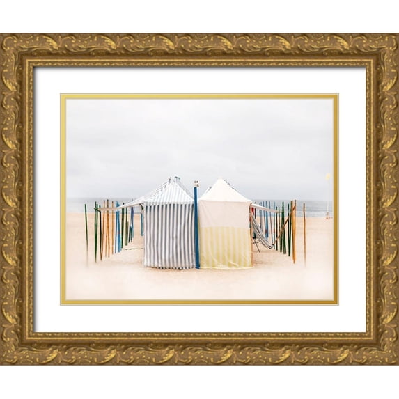 Okula, Carina 32x25 Gold Ornate Wood Framed with Double Matting Museum Art Print Titled - Seaside 5