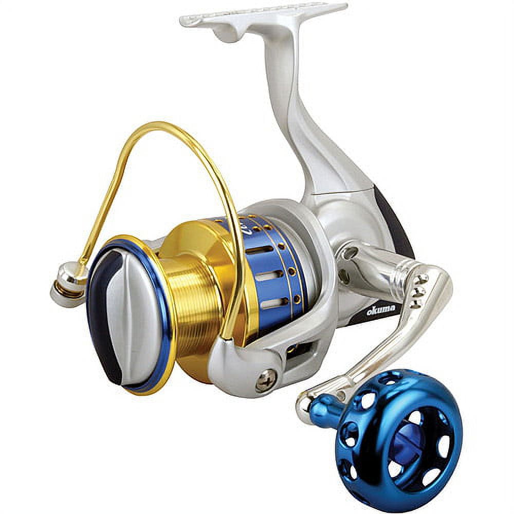 okuma cedros spinning reel specs CJ-14000 14000 RH Saltwater Spin Dual Force Drag With 6 ball bearings plus 1 roller bearing Cedros Spinning Reel | Saltwater