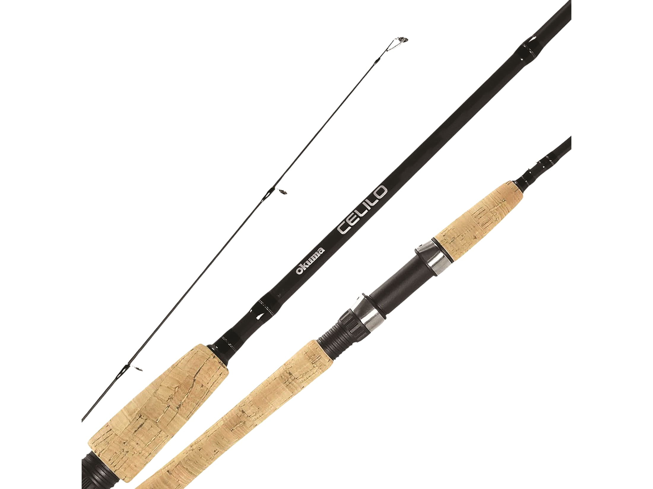 okuma 5'6 spinning rod Okama X-OTIC Combos 5'6" glass in halibut rods) for a strong foundation Okuma Celilo Specialty Trout "B"