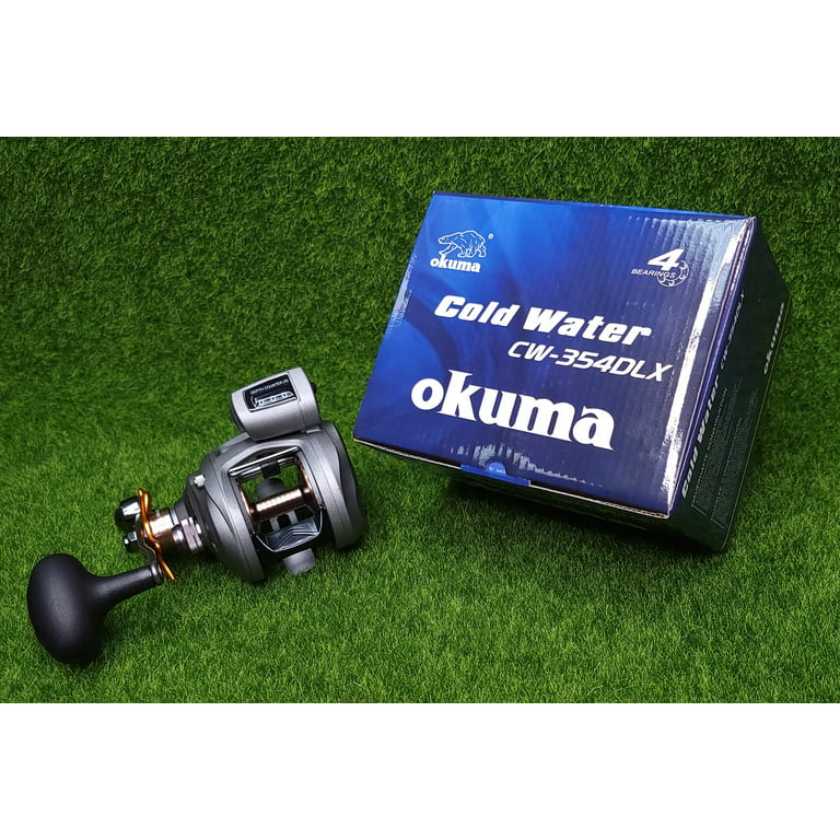 Okuma Cold Water Line Counter 5.4:1 Left Hand Trolling Baitcast