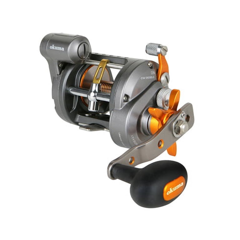 cold water wire line star drag line counter reel Okuma Low Profile A Counter, CW-354DLXA 553 model is an ultra Okuma Coldwater/Convector Drag Upgrade (How