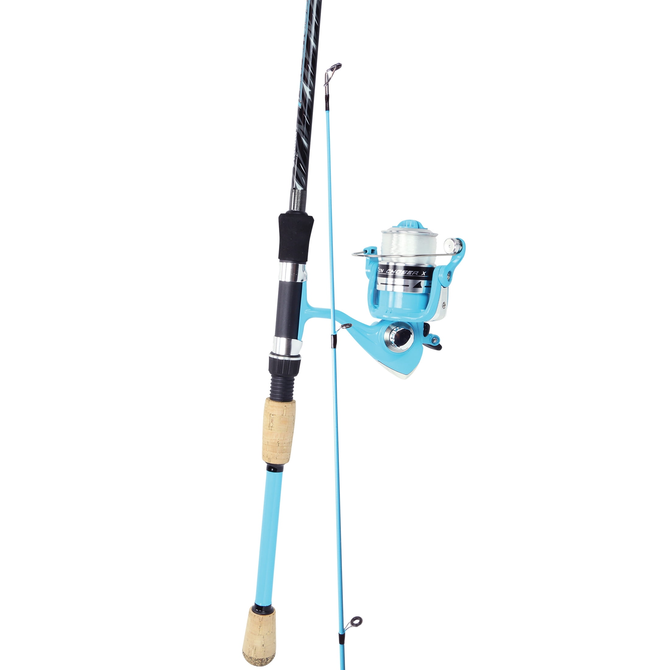 Okuma Fin Chaser x Series Spinning Combo Sky Blue 6ft6in Rod