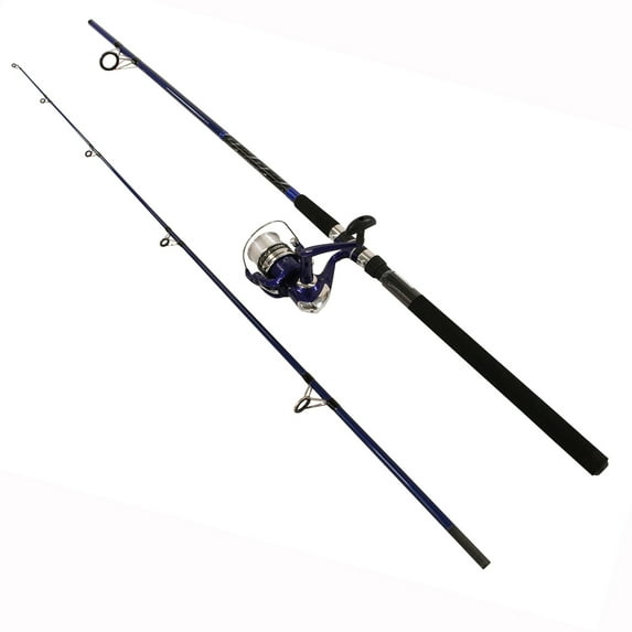 Okuma Fin-Chaser Spinning Combo 60 Reel Size, 9' Length, 2 Piece, 1/8-2 1/2 oz Lure Rating, Ambidextroous