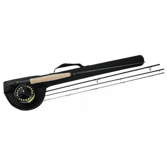 Okuma Lst Graphite & Carbon Fiber 9' Fly Fishing Rod and Reel Combo 5-Piece Rod(Adult)