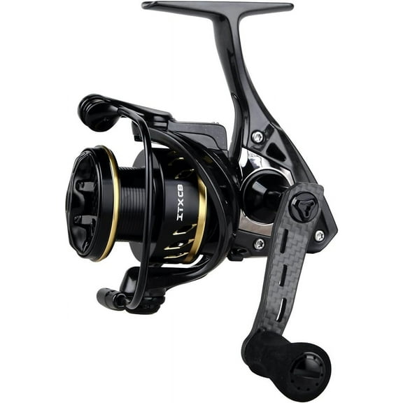 Okuma ITX-CB Lightweight Carbon Fiber Body Flight Drive 8BB Spinning Reel, ICB-2500HA Black