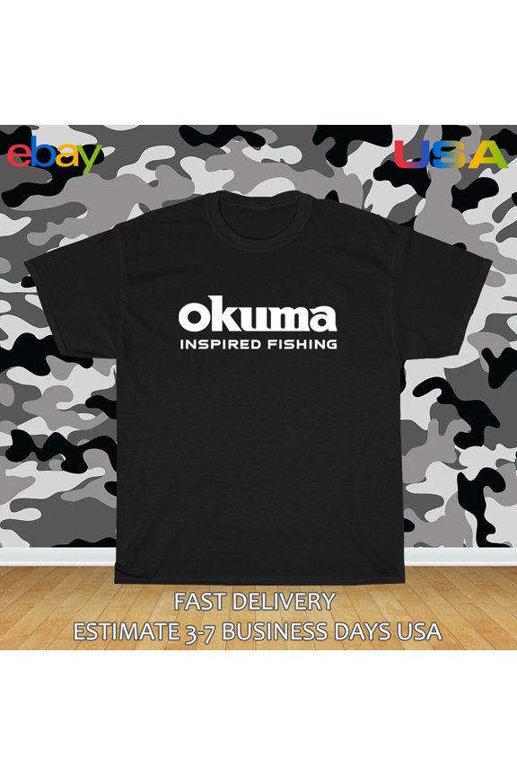 Okuma Inspired Fishing Logo Men's T-Shirt American Size T-Shirt