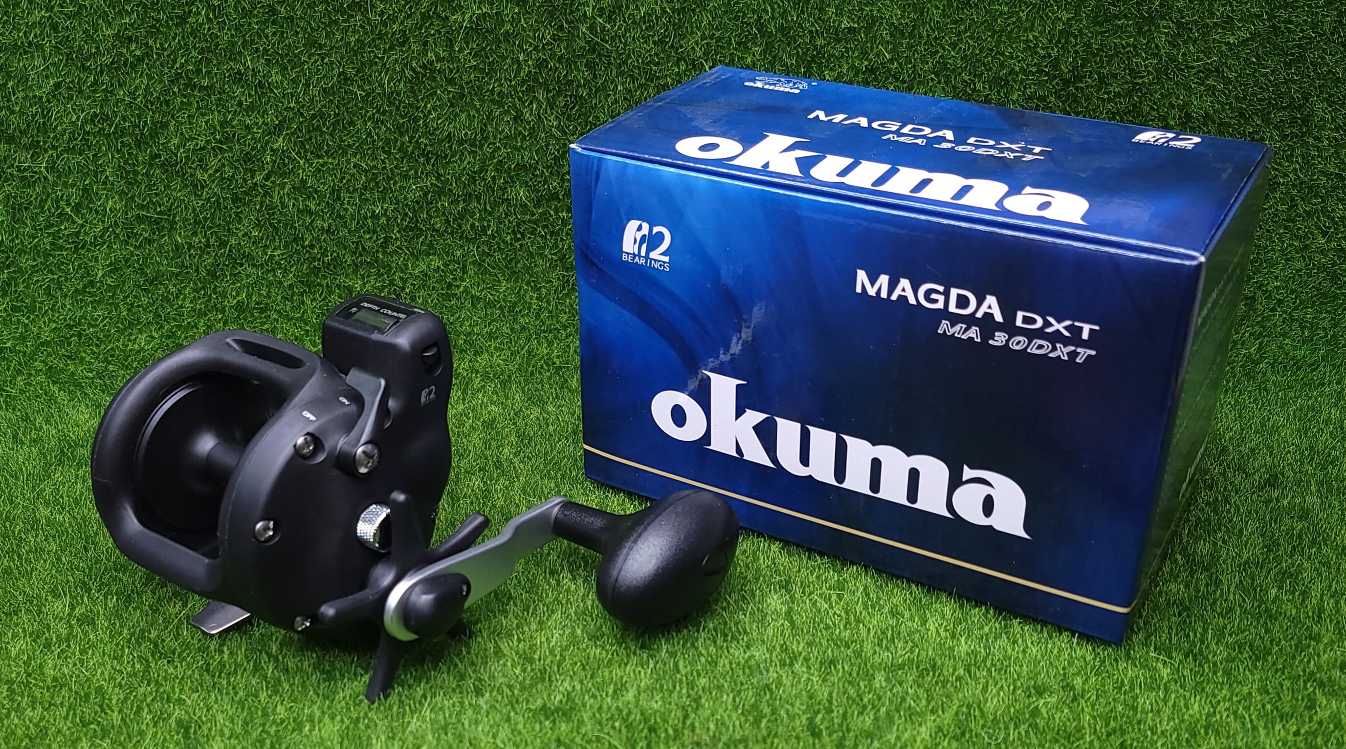 Okuma Magda Star Drag Levelwind Line Counter Reel