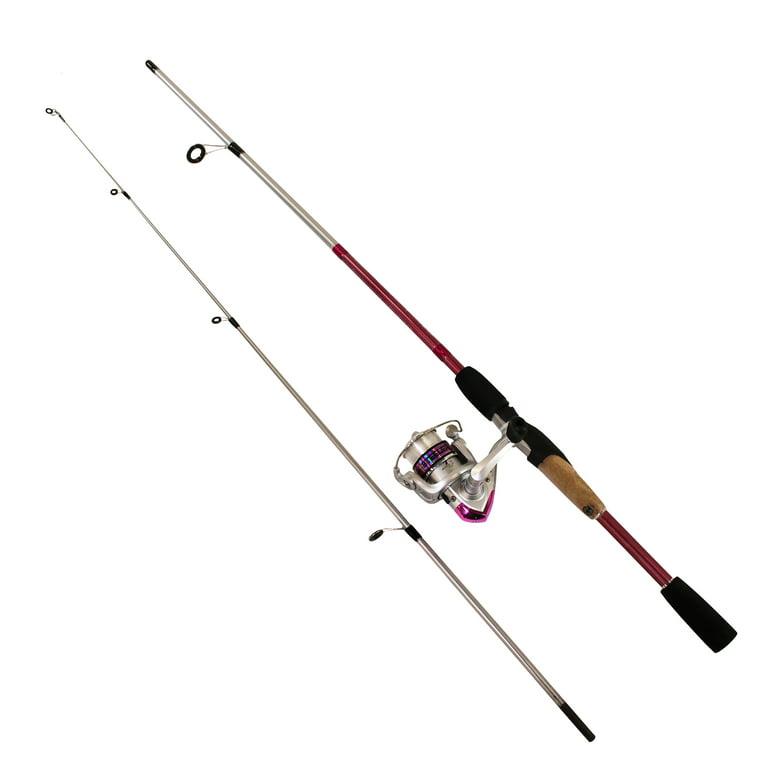 Okuma Steeler Xp Combo 6 ft.6ft 2pcs Pink, Spinning Fishing Rod 