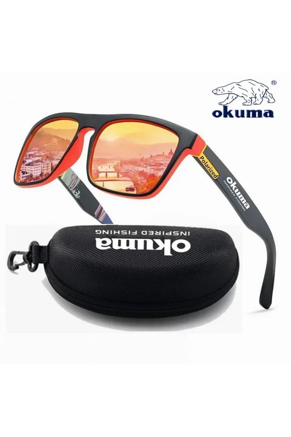Okuma polarized sunglasses UV400 for men and women outdoor hunting, fishing, driving bicycles, sunglasses optional box