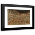 thumbnail image 1 of Okumura Masanobu 18x14 Black Modern Framed Museum Art Print Titled - Lady Murasaki at Ishiyama Overlooking a Panorama with Eight Views of Lake Biwa (1740s), 1 of 5